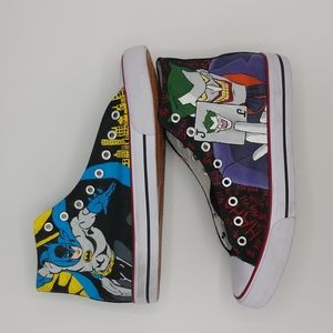 Custom Hand-Painted Batman/Joker Hightops